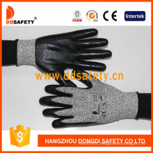 China Supplier Black Nitrile Coated Cut Resistant Glove for Industral